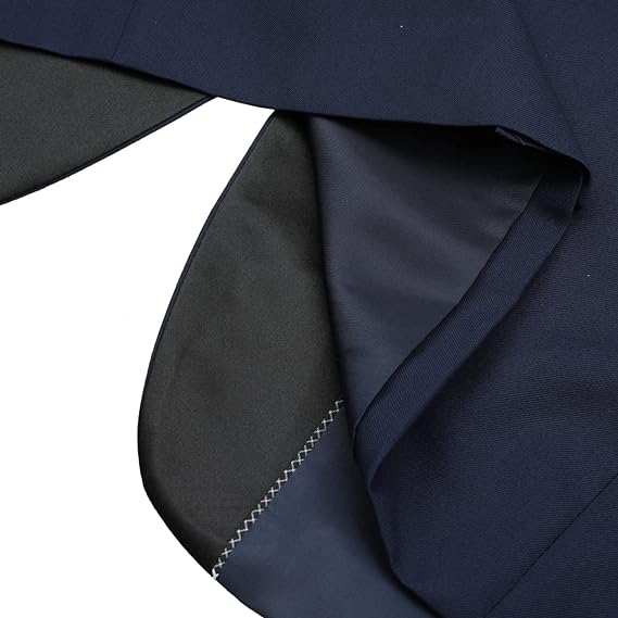 YOUTHUP Men's Blazer Shawl Collar 1 Button Slim Fit Formal Suit Jacket Wedding Prom Party Jacket,Navy Blue,XXL