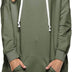 Famulily Womens Hoodies Casual Oversized Plain Long Hooded Sweatshirt Tunic Tops with Pockets Army Green M