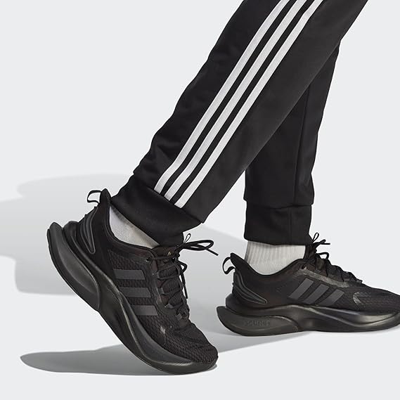 adidas Men's Basic 3-Stripes Tricot Tracksuit, Black, L Tall 3 inch