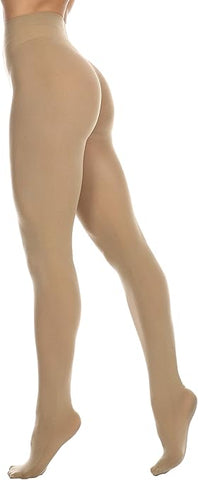 EVERSWE Women's 80 Den Soft Opaque Tight, Women's Tights (S-M, Natural)