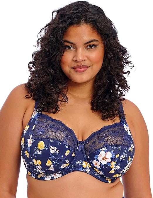 Elomi Women's Morgan Underwire Banded Stretch Lace Bra Full Coverage