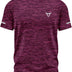 TORO ACTIVA Mens Workout Short Sleeve T-Shirts Athletic Fit Fast Drying Moisture Wicking Sports Style T-Shirts, Maroon, XL