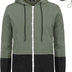 FISOUL Men/Women Rain Jacket Hooded Lightweight Windbreaker Jacket Outdoor Packable Waterproof Raincoat(Green,X-Large)