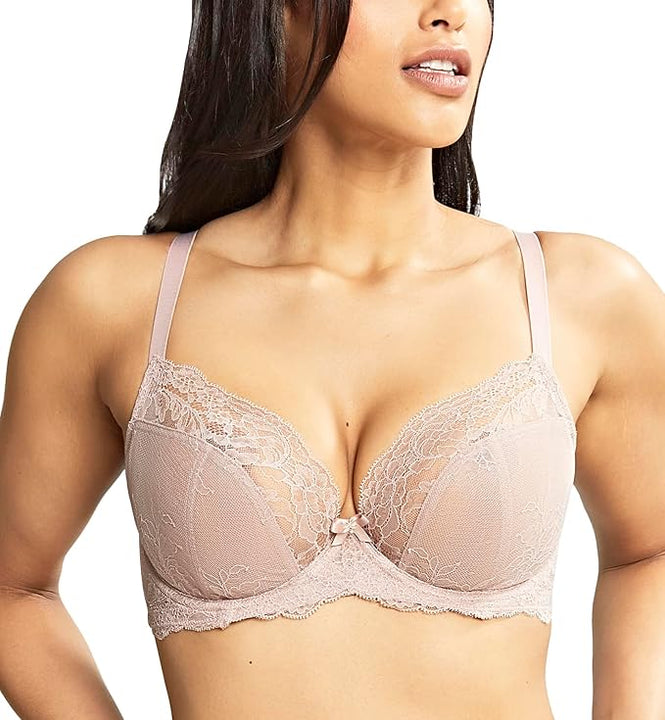 Panache Women's Ana Non-Padded Plunge Underwire Bra (9396), Vintage, 32G
