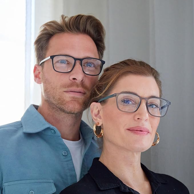 Opulize Max Reading Glasses 5 Pack - Classic Large Rectangular Frame - Matt Black Brown Blue Green Grey - Men's Women's - Spring Hinges - RRRRR78-12367 - +3.50
