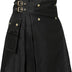Active Men's Wedding Utility Kilts (Black, 46'')