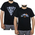 Bahob® 2 Pack Men's T-Shirts Short Sleeve Printed T Shirts for Men Round Neck Cotton Tops Shirt S-3XL (2 Pack Blak, 3XL)