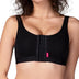 LIPOELASTIC PI Active - Compression Bra Post-Surgery | Sports Bra for Women | Post-Surgery Bra for Women with Front Closure Black, S