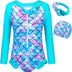 Vine Girls Swimsuit One Piece Swimwear Long Sleeve