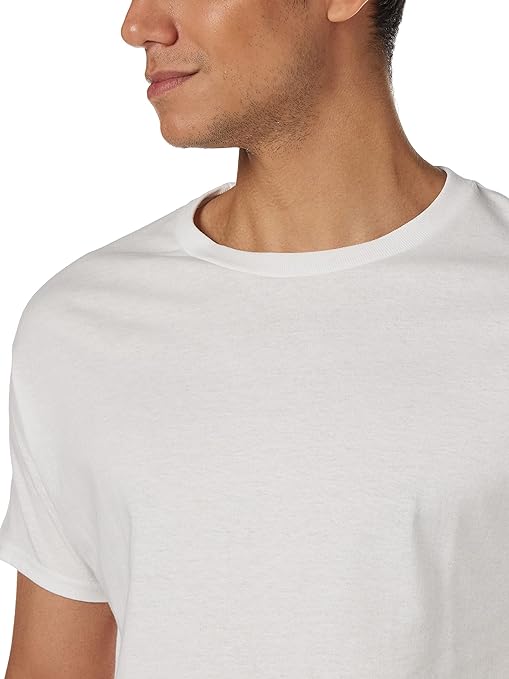 Hanes Men's essentials athletic shirts (5 Pack), White, M UK