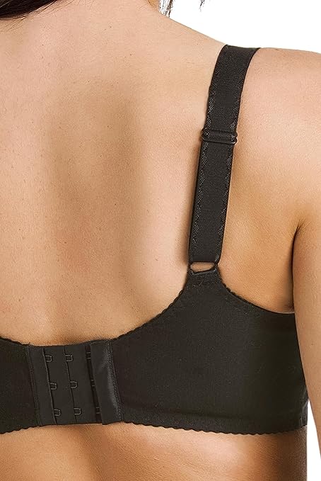 Teyli Women's Anastasia Minimizer Bra, Opaque, Black, 30J
