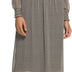 Tommy Hilfiger Women's Sintched Waist Midi Dress, Bisque Multi, 8