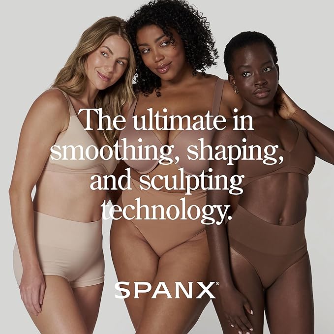 SPANX Women's Power Open-Bust Mid-Thigh Bodysuit Shapewear, Soft Nude, 2X