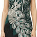 BABEYOND 1920s Vintage Peacock Sequined Dress Gatsby Fringed Flapper Dress Roaring 20s Party Dress, Dark Green with Black Fringe, 3X-Large