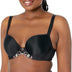 Freya Women's Loveland Underwire Plunge Molded T-Shirt Bra, Black, 36G