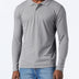 FM London Long Sleeve Polo Shirts Mens | Regular Fit Men's Polos Ideal for Formal and Casual Wear | Comfortable, Soft, Cotton Rich
