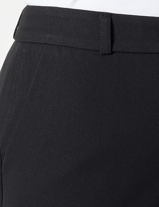 Koton Women's Flare Leg Kumaş Trousers High Rise Shorts, Black (999), Size 6