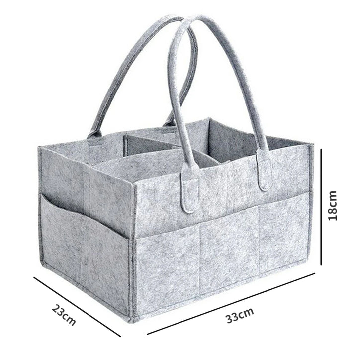 Baby Diaper Bag Organizer – Portable Nursery Storage Holder for Table & Car
