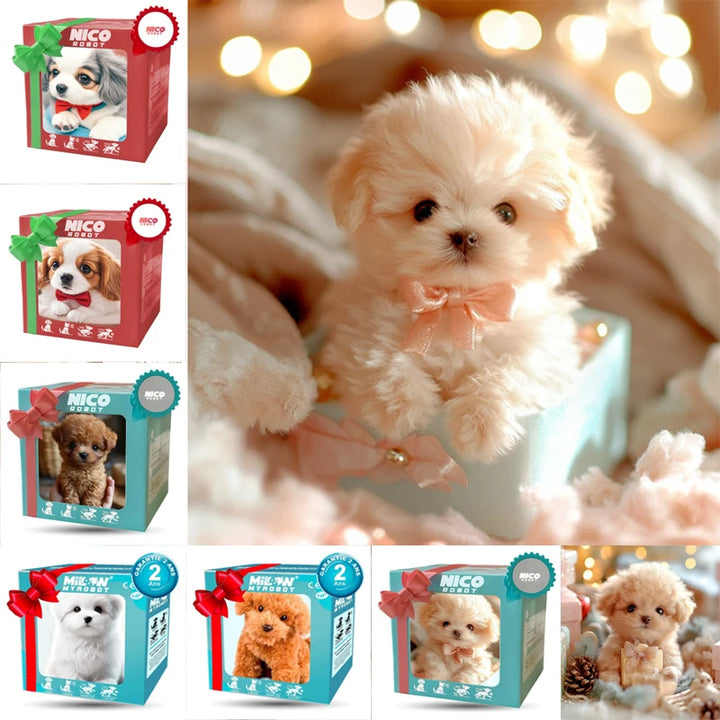 Interactive Plush Robot Puppy – Walking Barking Wagging Tail Toy for Kids