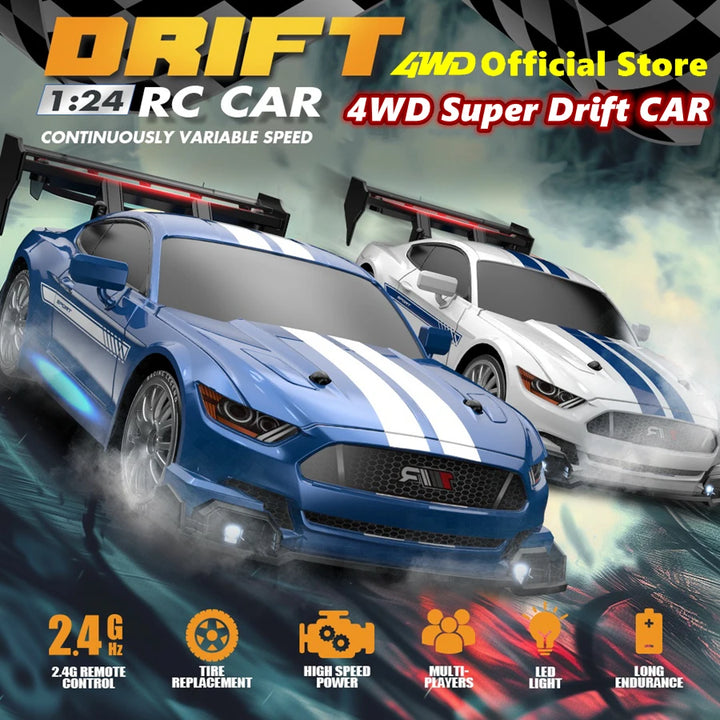 4WD RC Drift Car – Remote Control GTRPRO AE86PRO 4x4 Racing RTR Vehicle Toy Gift