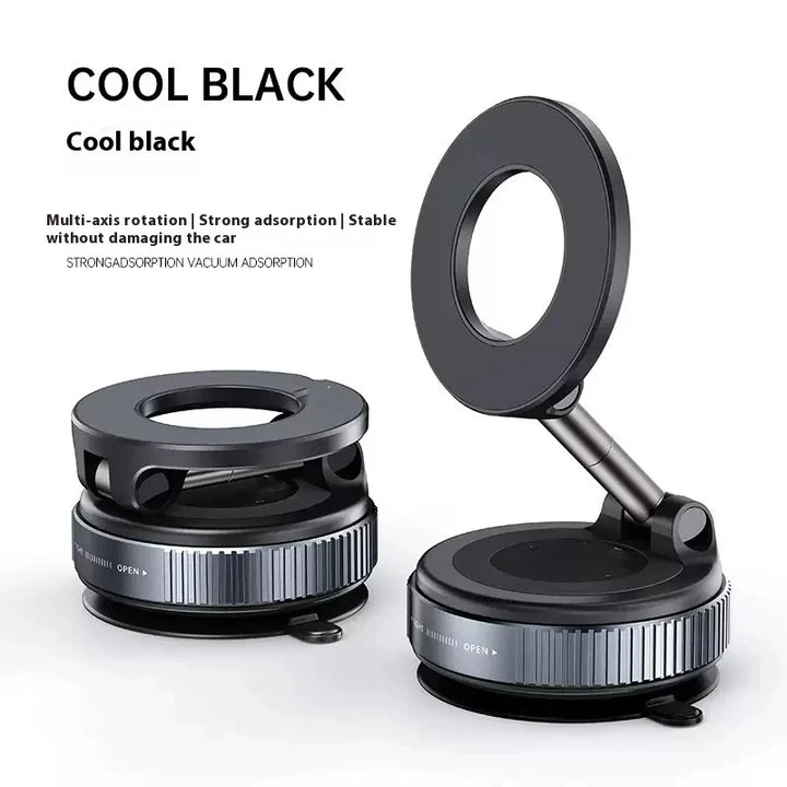 K007 Magnetic Car Phone Holder – Foldable 360° Adjustable Vacuum Mount