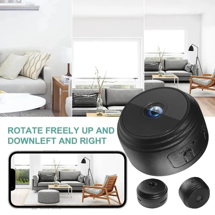 Mini Camera HD 720P Intelligent Home Security IP WiFi, Mobile Remote Application