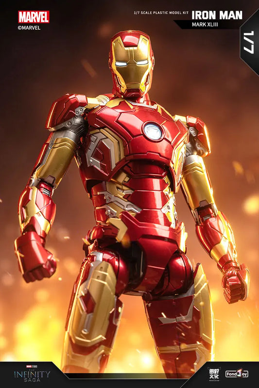 Fondjoy Marvel Iron Man – 10" LED Light-Up Action Model Toy for Boys