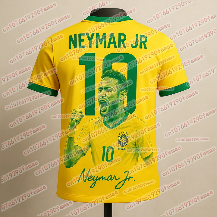 Neymar 3D Printed T-Shirt – Men’s Fan Commemorative Sports Tee