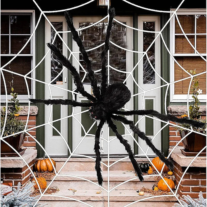 Halloween decoration 30cm/50cm/75cm/90cm/125cm/150cm/200cm Halloween Giant Black Plush Spider Decoration Haunted House Prop Indoor Outdoor Decor Halloween decorations