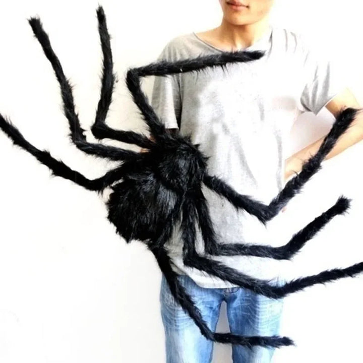 Halloween decoration 30cm/50cm/75cm/90cm/125cm/150cm/200cm Halloween Giant Black Plush Spider Decoration Haunted House Prop Indoor Outdoor Decor Halloween decorations