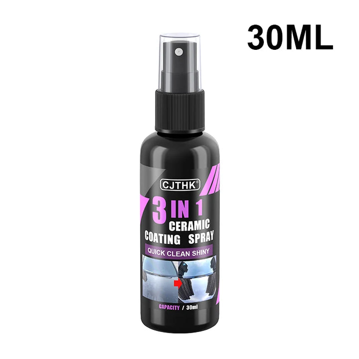3-in-1 Car Ceramic Nano Coating – Hydrophobic Paint Polish Protection Liquid