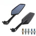 Motorcycle Bar End Mirrors – Universal 8/10mm Rearview for Yamaha Suzuki Kawasaki