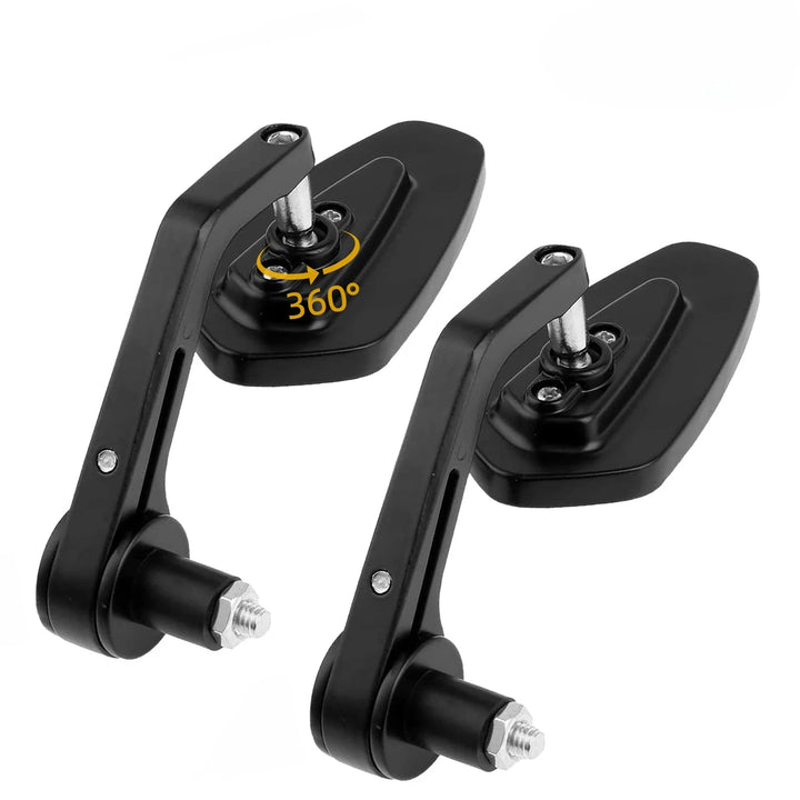 Motorcycle Handlebar End Mirror – 7/8" Universal Rearview Side View Pair