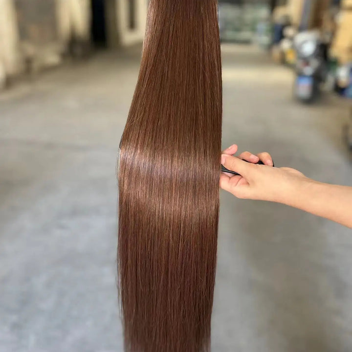 Blonde Straight Hair Bundles – Synthetic Yaki Weave Extensions Smooth Full Ends