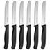 6Pcs Serrated Tomato Knives – Stainless Steel Sharp Table Knife Set