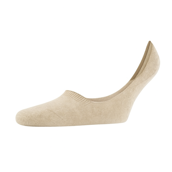FALKE Men's Invisible Step Medium Cut Multipack M In Cotton No-Show Plain 2 Pairs Liner Socks, Beige Sand Melange 4650, 10-11